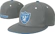 Oakland Raiders Fitted Grey Structured Hat