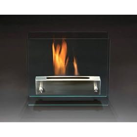 Venezia - Table Top Outdoor Decorative Bio-Ethanol Fire. Contemporary Glass BIOFUEL garden fire