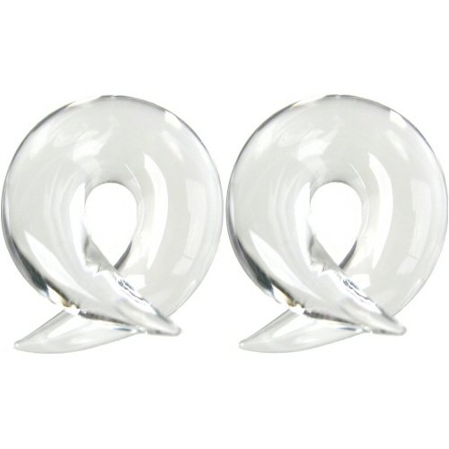 Pair of Glass Barbs 2g Crystal