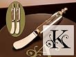 Glass Spreader Set of 2 Monogram K Glass Spreader Set of 2 Monogram K