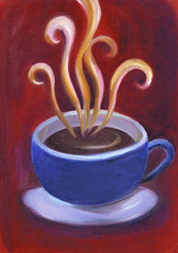 Crogyeya Canvas Prints Oil Paintings Decorative Coffee Picture Home Decor Wall Artwork for Cafe Bar and Kitchen Room Decoration 24x34inch
