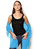 Azuri Silk Chiffon Wrap - 110 Colors, Aqua