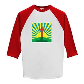 Cross In Sunlight - Raglan 3 4 Sleeve T-Shirt
