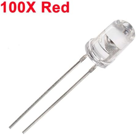 100pcs 5mm 3000-6000mcd LED Bright Decoration Torch Toy Light Red