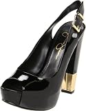 Jessica Simpson Women's Cecity Slingback Pump,Black Patent,7 M US