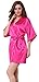 JOYTTON Women's Kimono Robe with Embroidered Mother of The Bride Fuchsia M