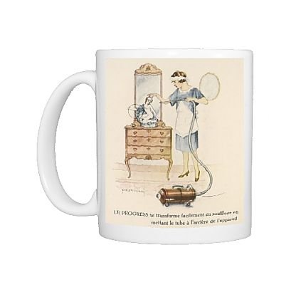 Photo Mugs of Vacuuming Ornaments from Mary Evans