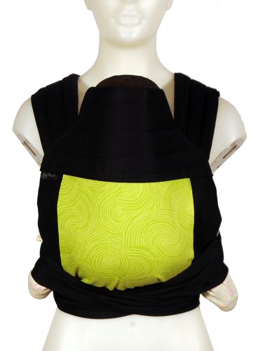 Picture of Cozy BabyHawk Mei Tai Organic Baby Carrier, Let It Grow Green on Black B004Q9SDH8 (Baby Carriers)