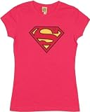Superman Supergirl Shield Logo Baby Doll Juniors T-shirt