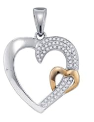 0.15CTW DIAMOND MICRO PAVE HEART PENDANT