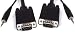2m SVGA VGA HDTV RGB PC to TV, Monitor, projector Video and Audio leads cable set. AV Interconnect 2 metre  from HDinterconnects