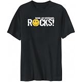 T-Shirt Mens Black   Bosnia And Herzegovina ROCKS ! - SMILEY  Countries Large
