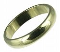 9ct White Gold Ladies 3mm D Shape Wedding Ring