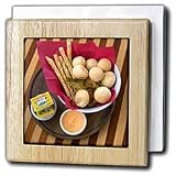 Cuisines, Bread at restaurant, Sao Paulo, Brazil - SA04 DFR0110 - David R. Frazier - 6 Inch Tile Napkin Holder