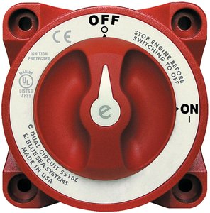Blue Sea 5510E e-Series Dual Circuit Battery Switch