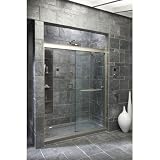 KOHLER K-702207-L-SHP Fluence 3/8-Inch Thick Glass Bypass Shower Door, Bright Polished Silver