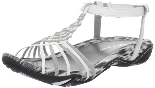 Jambu Sandals Jambu Women's Chatham Sandal,White,8.5 M US