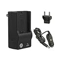 Panasonic Lumix DMC-TZ4, DMC-TZ5 - Replacement Battery Charger (Incl. Car and European Plug Adapters)