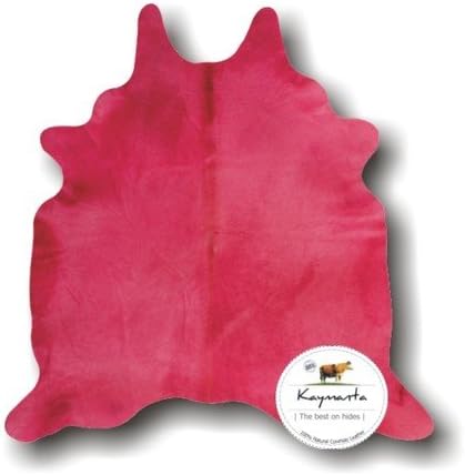 Dyed Cowhide Rug ~ Brazilian Colored Hide (PINK)