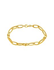 14K Yellow Gold Prince of Wales Motif Link Bracelet