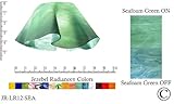 IMAGE OF Jezebel® Radiance® Small Lily Seafoam Teal Green Glass Pendant/Ceiling Fan Light Replacement Glass Shade, 1 1/8