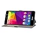 BLU Life XL case, KuGi BLU Life XL case - MX style ultra-thin PU Leather Case for BLU Life XL - LTE 5.5 inch smartphone. (Black)