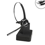 Lightweight Noise Cancelling Bluetooth Headset for Samsung Galaxy S III , HTC EVO 4G LTE , Motorola DROID RAZR MAXX and Many More Smartphones and Bluetooth-Enabled Devices! ** Includes Micro-USB Charging Cable! **