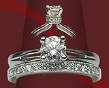 14K White Gold Diamond Wedding Set
