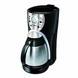 Mr. Coffee ISTX95 10-Cup Programmable Coffeemaker, Black/Stainless