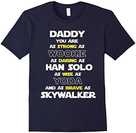 Men's Dad You Are My Super Star Hero T Shirt Wars Large Navy