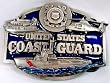 United States Coast Guard 3-D Enamel Pewter Buckle