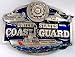 United States Coast Guard 3-D Enamel Pewter Buckle