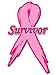 World Design Breast Cancer Pink Ribbon Survivor Car Decal/Sticker
