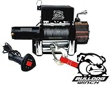 Bull Dog 6,000 lb DC Self Recovery WinchBullDog 6000lb Winch with 1.87hp Series Wound Motor, Roller Fairlead, Remote Control & Wire Rope