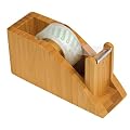Wedo 061907 Abroller Bambus mit Klebefilm, braun