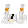 Alcatel Versatis F200 voice duo Pack Duo T�l�phone sans fil num�rique avec r�pondeur Blanc