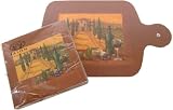 Cabernet Sauvignon Wine design Dinner napkins + bread board shaped melamine cutting board 8.5 by 13.5 inches European design