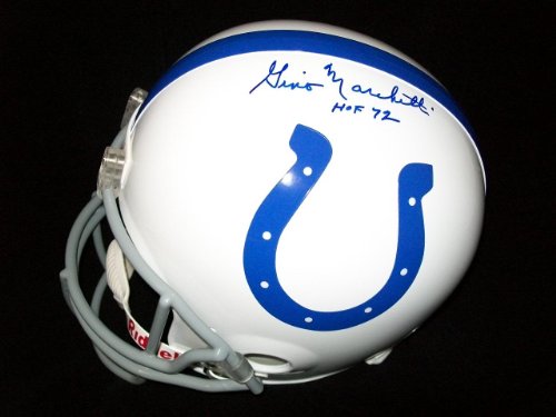 Gino Marchetti Autographed Baltimore Colts Full Size Helmet - Autographed NFL Helmets