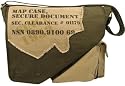 MILITARY STYLE FULL SIZE MESSENGER/SHOULDER BAG, LATEST MAP STYLE , IN OLIVE