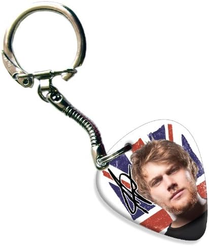 Danny Worsnop Asking Alexandria Celluloid Guitar Pick Keyring ( Flag Design )