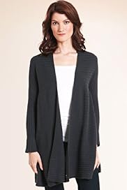 Pure Cashmere Ribbed Swing Cardigan