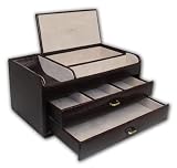 Dark Brown Jewelry Box With Organizer
