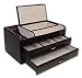 Dark Brown Jewelry Box With Organizer