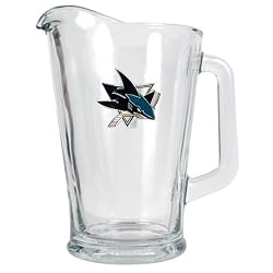San Jose Sharks NHL 60oz Glass Pitcher - Primary Logo