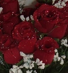 84 Silk Rose Flowers w/Raindrops - Wedding Flowers - Bridal/Floral - Burgundy