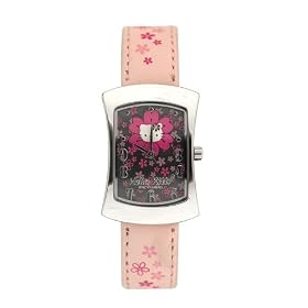 Hello Kitty Silver Flower Watch - Pink