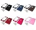 Apple iPhone Leather Overlay Crystal Case Cover with Flip-Up Lens Touch Screen Protec...