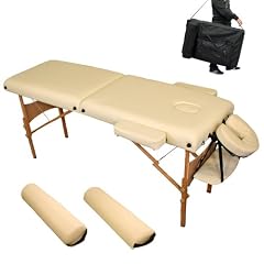 Massageliege 7,5cm reine Polsterung + 2 Lagerrungsrollen + Tasche BEIGE