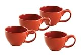 Chantal 16-Ounce Multi-Use Mug, Semi Gloss Red, Set of 4 by Chantal