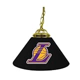 Trademark Poker NBA1200-LAL Los Angeles Lakers NBA Single Shade Bar Lamp - 14 inch